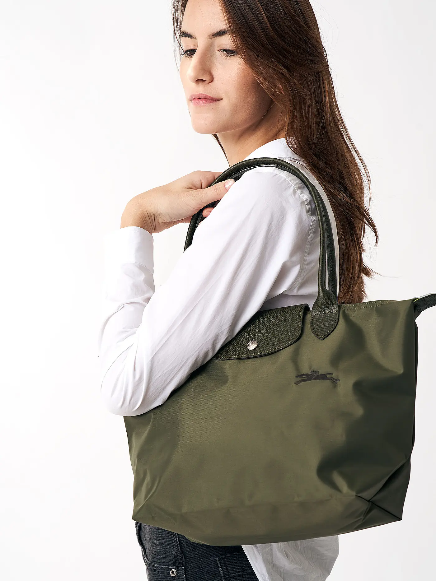 LONGCHAMP | Le Pliage Green Shopper Small, Carrot | grün